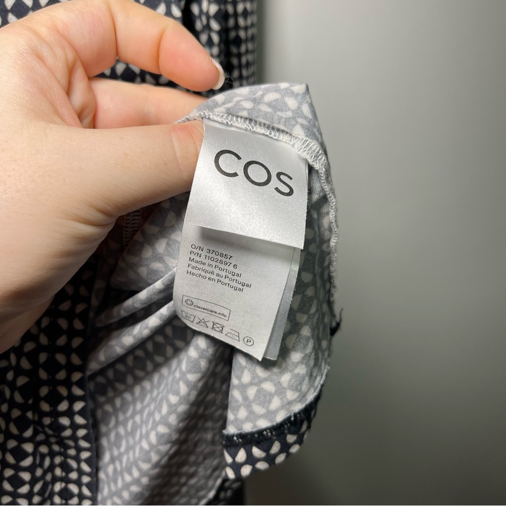 COS Black and White Long Sleeve Top - Picture 5 of 9